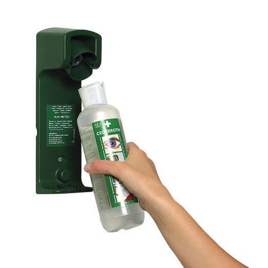 Cederroth Wall Bracket For 500Ml Eyewash Bottle Green
