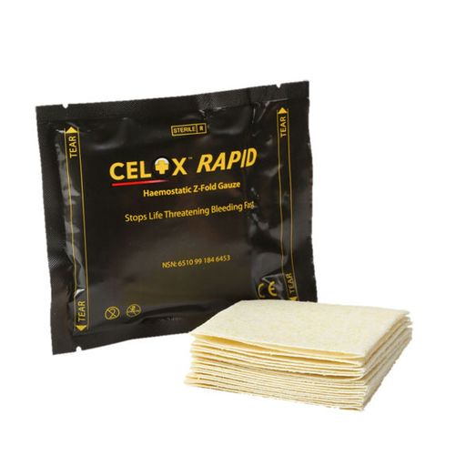 Cellox Rapid Haemostatic Gauze Z-Fold Cream