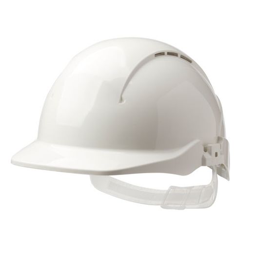 Centurion Concept Core Full Peak Ratchet Vented Safety Helmet White