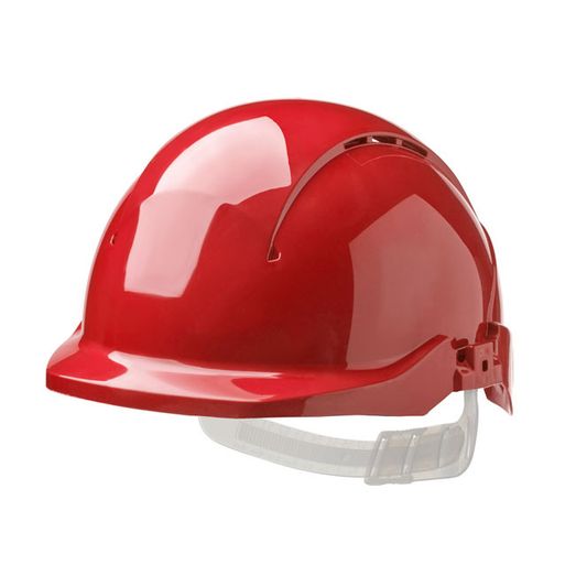 Centurion Concept Reduced Peak Vented Safety Helmet Red
