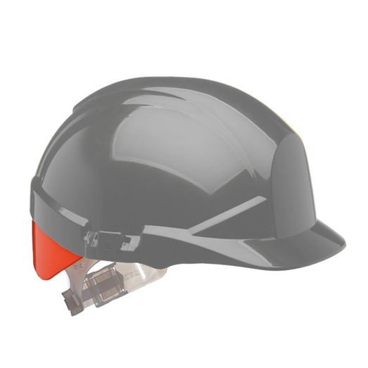 Centurion Reflex Safety Helmet With Hi-Vis Orange Rear Flash Grey
