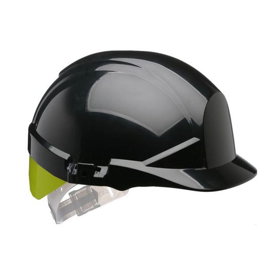 Centurion Reflex Safety Slip Ratchet Helmet With Hi-Vis Yellow Rear Black