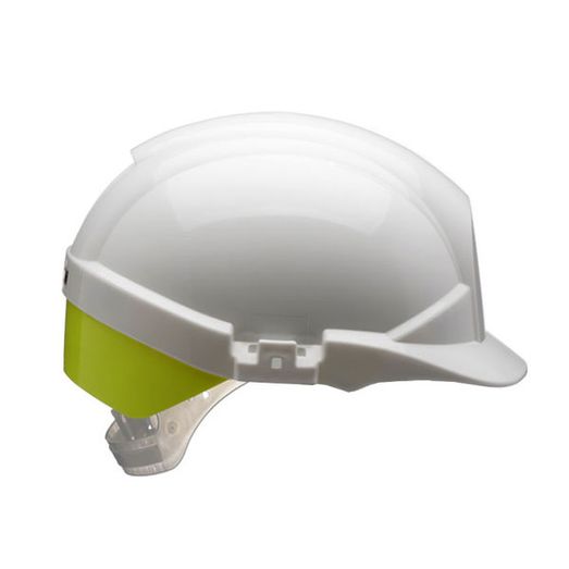 Centurion Reflex Safety Wheel Ratchet Helmet With Hi-Vis Yellow Rear White
