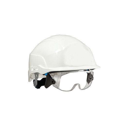 Centurion Spectrum Safety Helmet With Integrated Eye Protection White