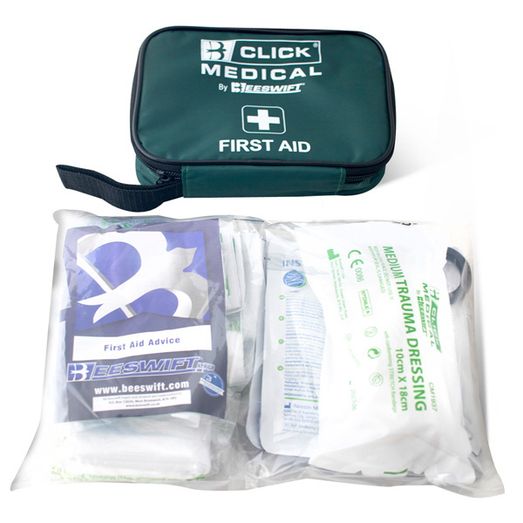 Click Medical Bs8599-2 Travel First Aid Kit In Bag Green