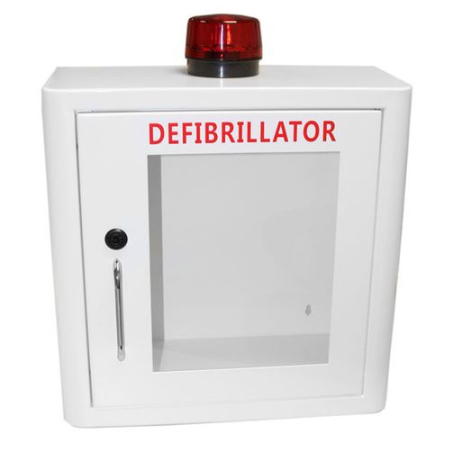 Click Medical Defibrillator Mild Steel Wall Cabinet Internal White