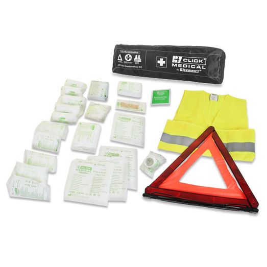 Click Medical German Combination Vehicle First Aid Kit Din 13164 Black