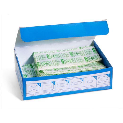 Click Medical Metal Detectable Plasters 100 Asstorded Blue (100 Pack)