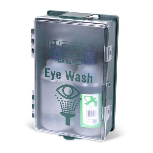 Click Medical Mountable Eyewash Station 2X500Ml Green