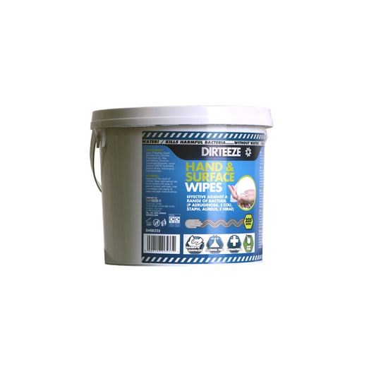 Dirteeze Hand And Surface Wipes Bucket White
