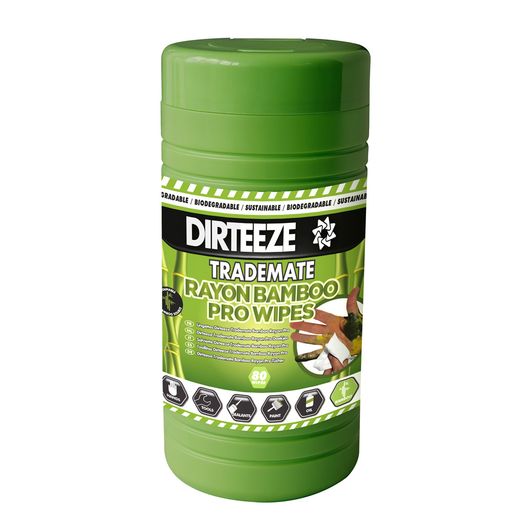 Dirteeze Trademate Rayon Bamboo Pro Wipes Green
