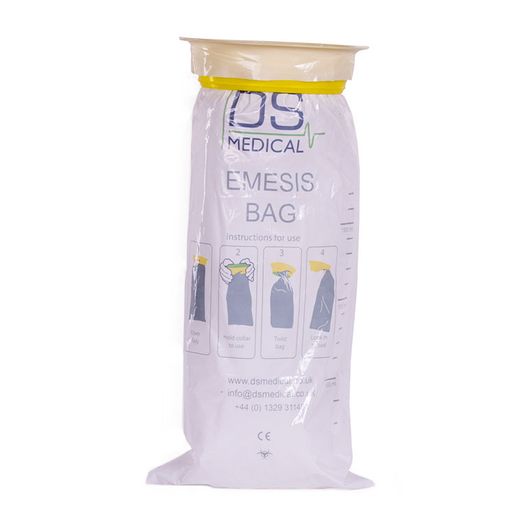 DS Medical Emesis Vomit Bag White (50 Pack)
