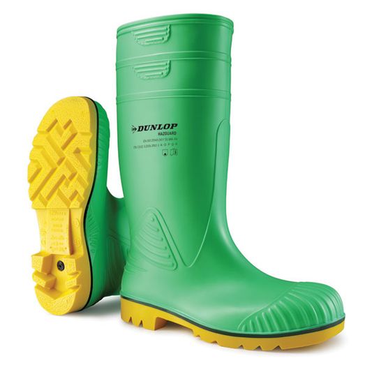 Dunlop Acifort Hazguard Full Safety Wellingtons Green
