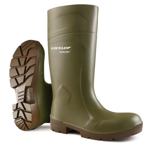 Dunlop Purofort Multigrip Safety Wellingtons Green