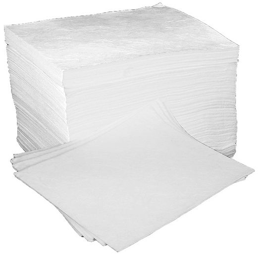 Fentex Oil And Fuel Spill Absorbant Pads Pack Of 100 White
