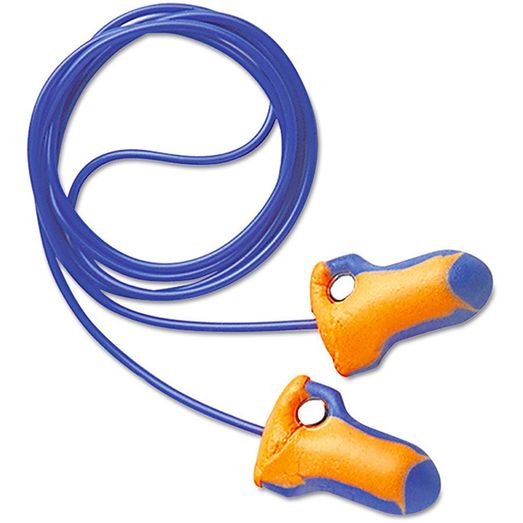Honeywell Laser Trak Corded Detectable Ear Plugs Orange (100 Pack)