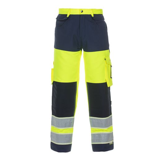 Hydrowear Idstein Hi-Vis Gid Two Tone Trousers Saturn Yellow / Navy