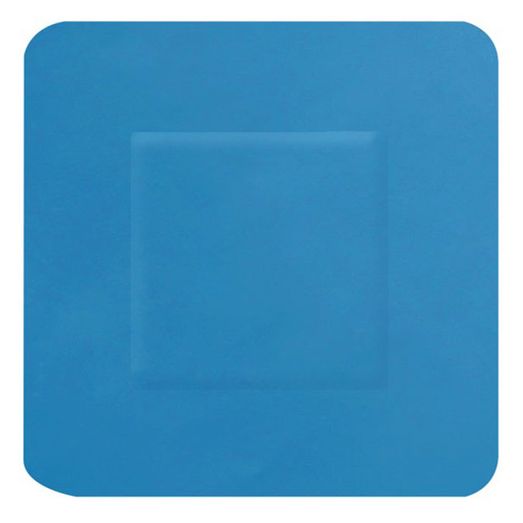 Hygioplast Detectable Square Plasters 100 Blue (100 Pack)
