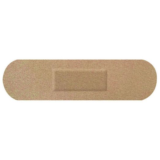 Hygioplast Fabric Medium Strip Plasters 100 Flesh (100 Pack)