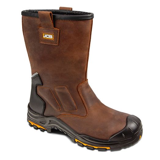 JCB Workwear Denstone Safety Rigger Boot Tan