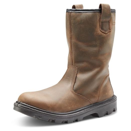 Beeswift Sherpa Dual Density Pu Rubber Rigger Boot Brown