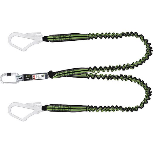 Kratos 1.5Mtr Lanyard Shock Absorber Black/Green
