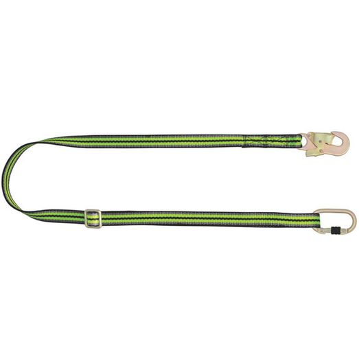 Kratos 2Mtr Adjustable Webbing Lanyard Black/Green