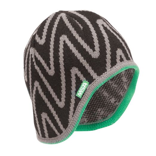 MSA V-Gard Hard Hat Liner Knit Cap Black/Grey
