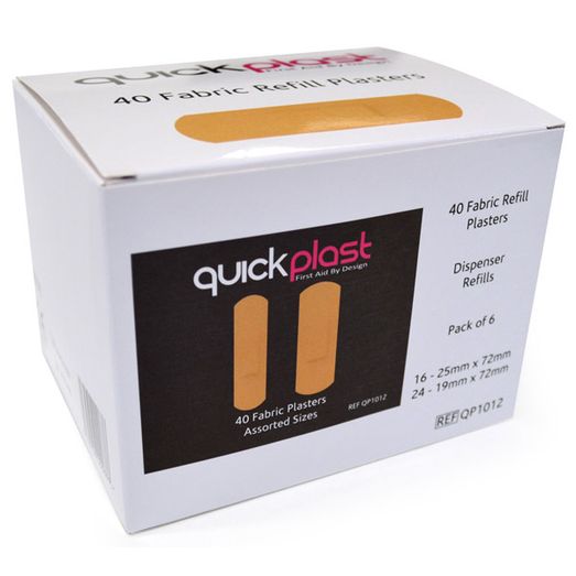 Quickplast Fabric Plasters 6 X 40 Flesh (6 Pack)