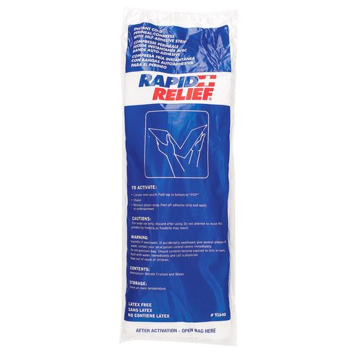 Rapid Relief Instant Cold Perineal Compress 5"X 15" White