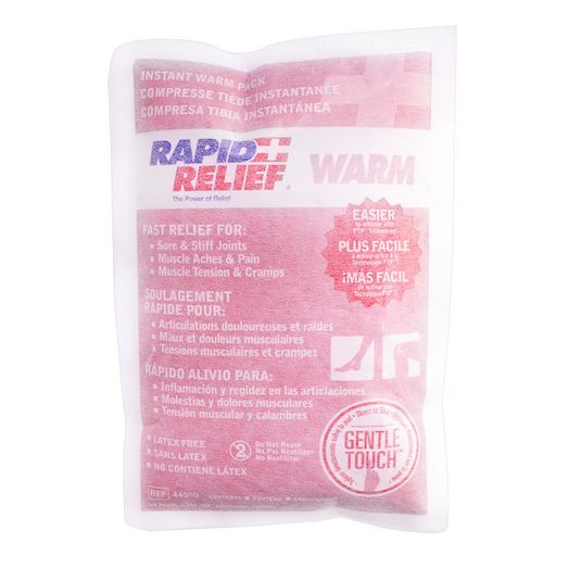 Rapid Relief Instant Warm Pack Large 5"X 9" White