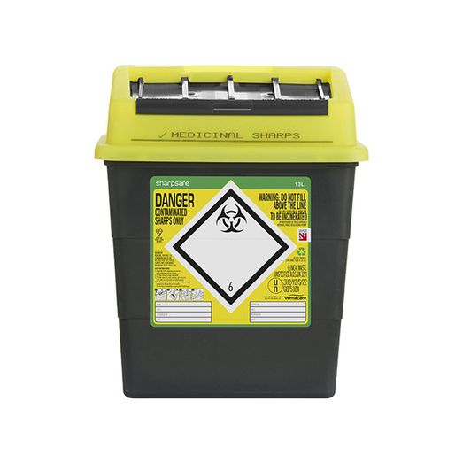 Sharpsafe Sharps Bin 13Ltr Yellow