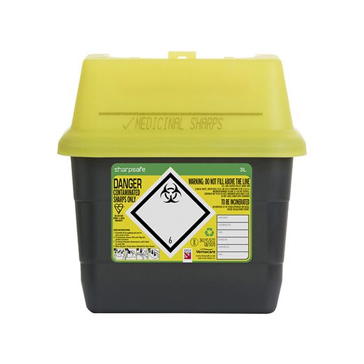 Sharpsafe Sharps Bin 3Ltr Yellow