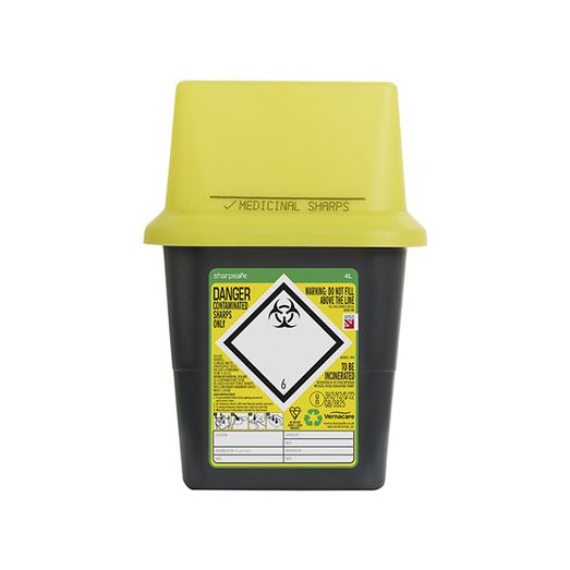 Sharpsafe Sharps Bin 4Ltr Yellow