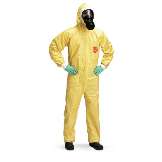 DuPont Tychem® 2000 C Hooded Disposable Coverall Yellow