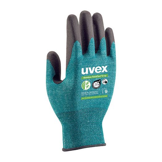 Uvex Bamboo Twinflex Xg D Glove Green (10 Pack)