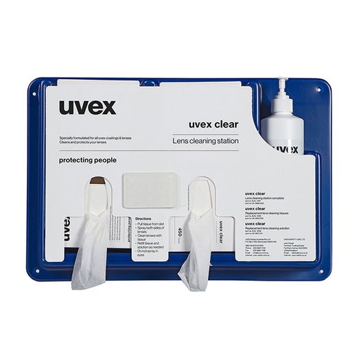 Uvex Complete Lens Cleaning Station Blue