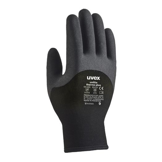 Uvex Unilite Thermo Plus Black (10 Pack)