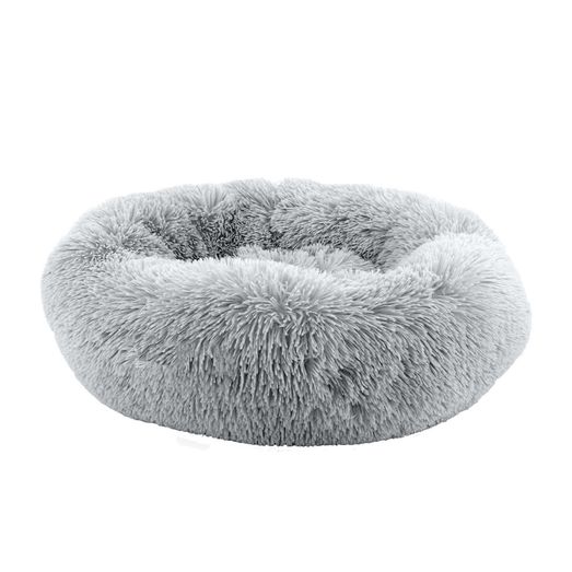 Ancol Sleepy Paws Super Plush Donut Bed Grey