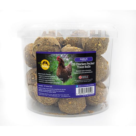 Feldy Chicken Pecker Treat Balls Garlic