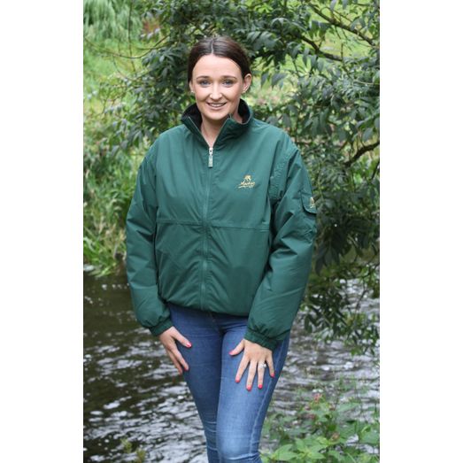 Mackey Blouson Jacket with Logo Green Child