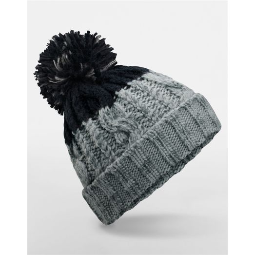 Beechfield Apres Beanie Light Grey/Black