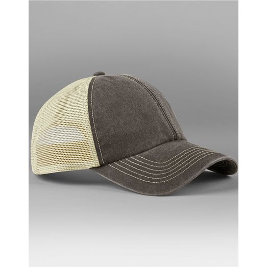 Beechfield 6 Panel Vintage Trucker Vintage Brown/Stone