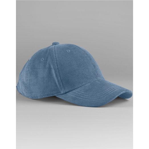Beechfield EarthAware® Organic Cord Baseball Cap Slate Blue