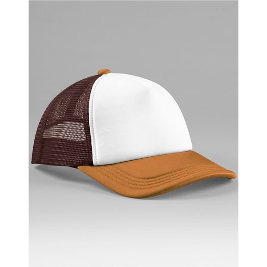 Beechfield Retro 5 Panel Trucker Chocolate/Dark Amber