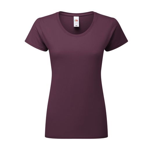 Fruit Of The Loom Ladies' Iconic 195 Ring Spun Premium T Dark Plum