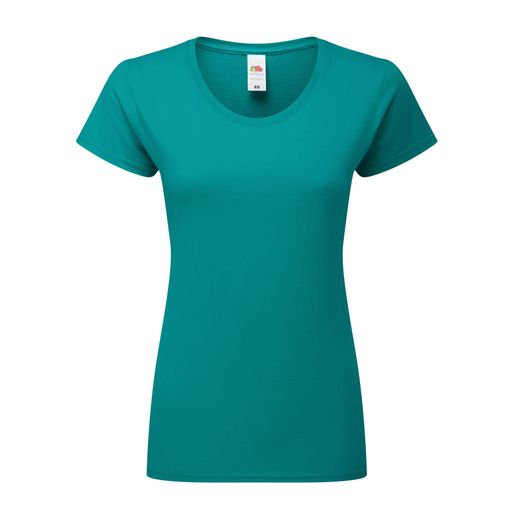 Fruit Of The Loom Ladies' Iconic 195 Ring Spun Premium T Ocean Teal