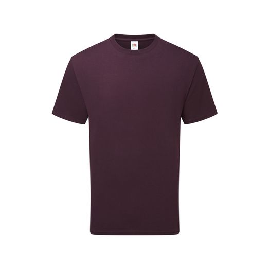 Fruit Of The Loom Pure Cotton T Dark Plum