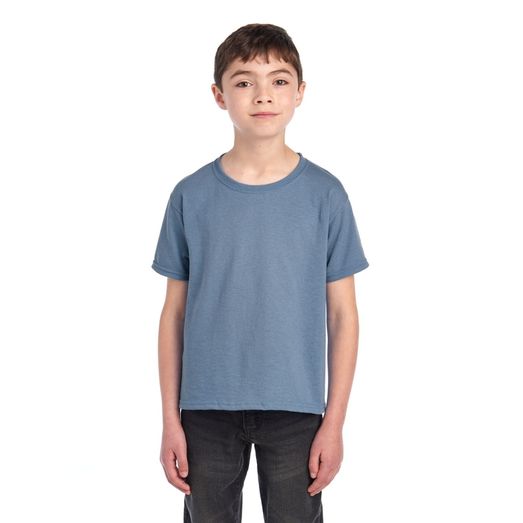 Jerzees Eco Youth Premium Organic T Mineral Blue