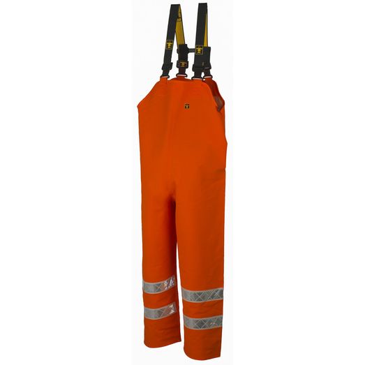 Guy Cotten Hitflash Waterproof Bib &amp; Brace Trousers Hi Vis - Orange